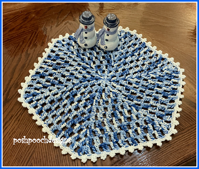 Snowfall Shimmer Doily