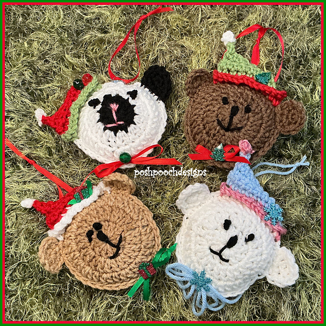 Joy Bear Christmas Ornament