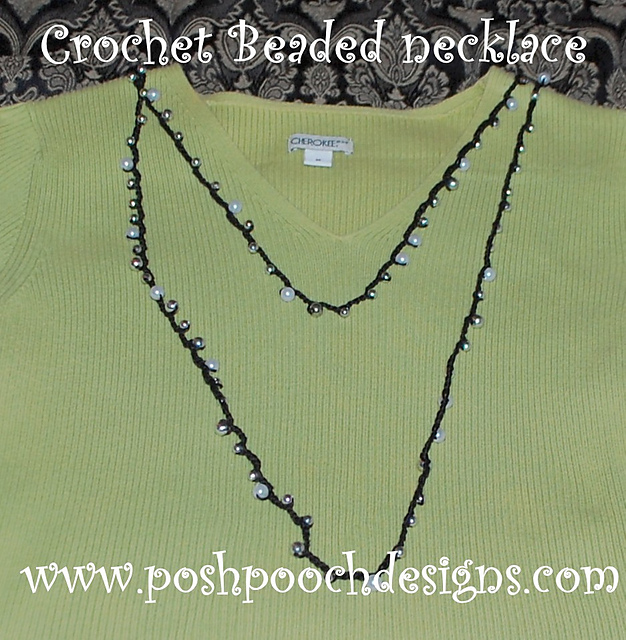 Beaded Crochet Necklace