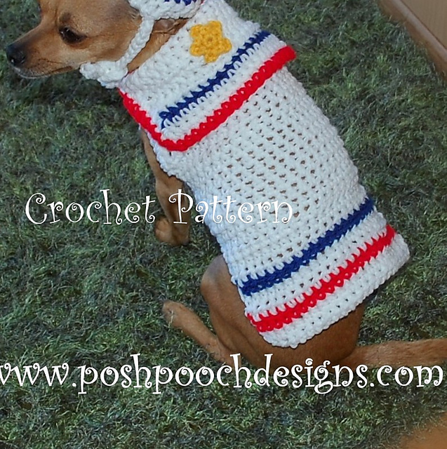 Sailor Dog Sweater Small Dog 2-20 lbs