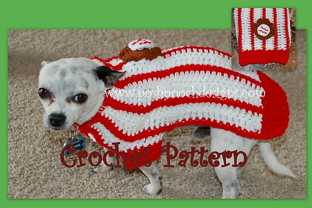 Baseball Dog Shirt - Dog Sweater