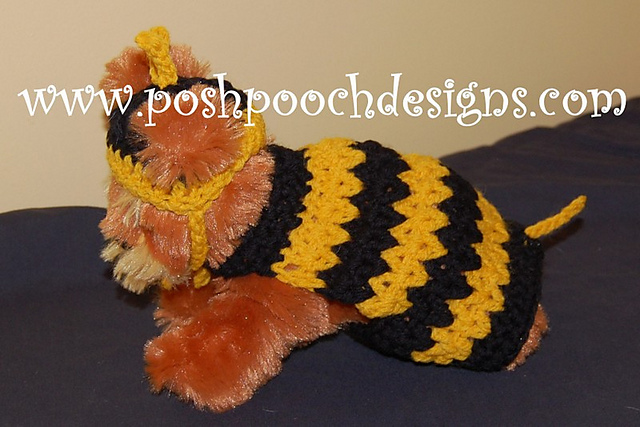 Bumble Bee - Dog Sweater and Hat Set