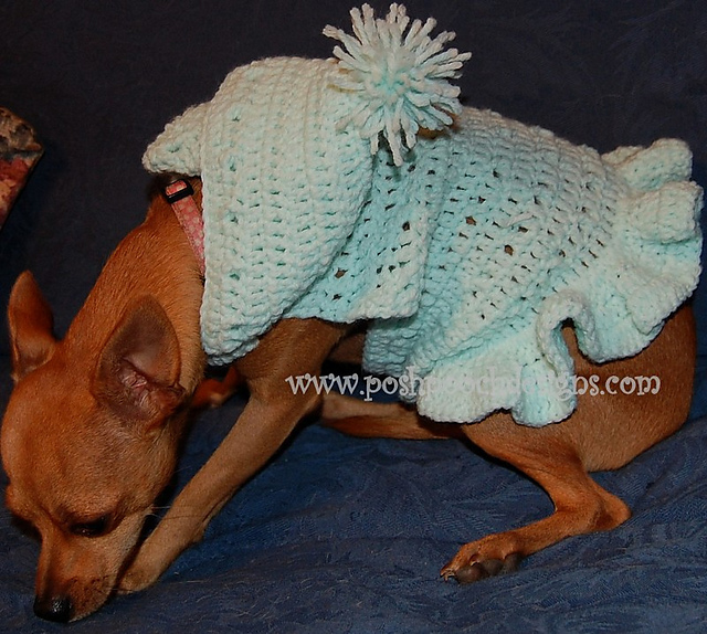 Ruffle Bottom Hoodie - For Dogs
