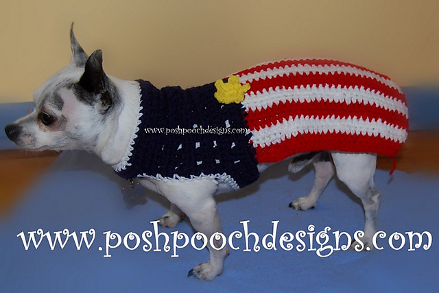 Flag Dog Sweater