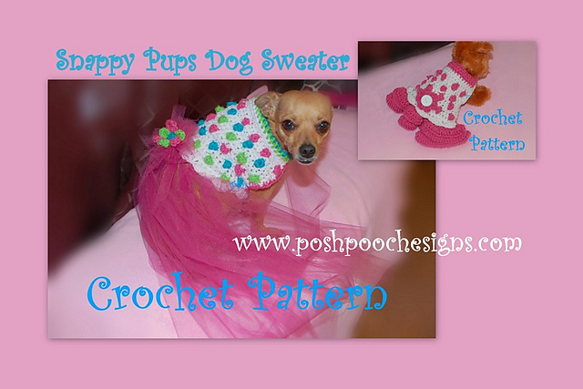 Snappy Pups Dog Sweater Dress
