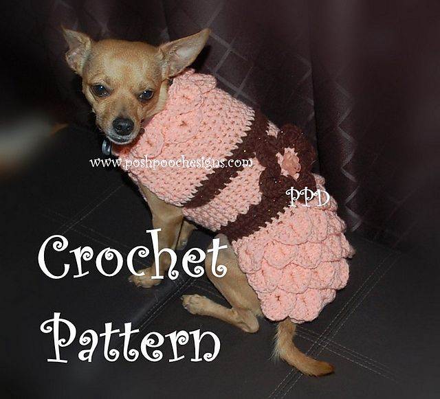 Crocodile Stitch Dog Sweater