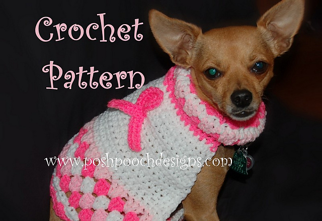 Breast Cancer Awareness Dog Sweater