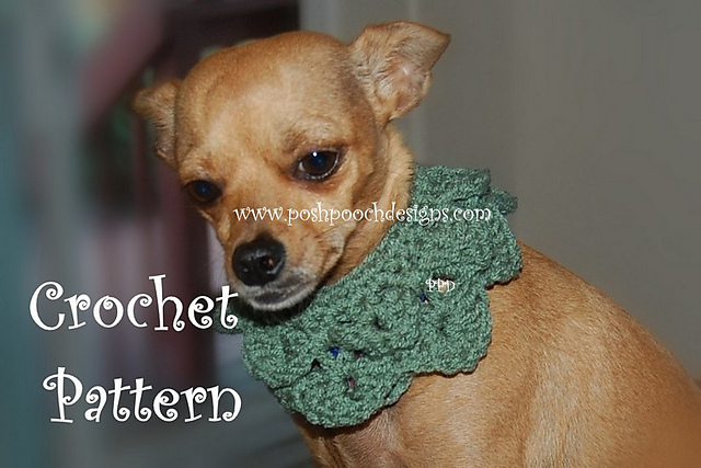 Crocodile Stitch Dog Collar