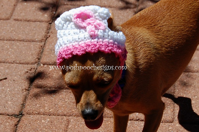 Breast Cancer Awareness Dog Hats