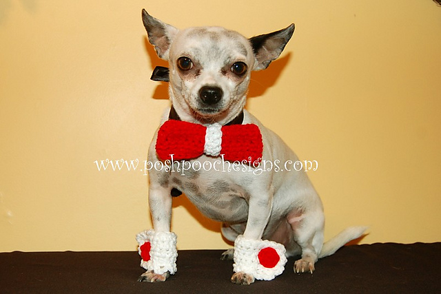 Dog Bowtie Slide and matching Cuffs
