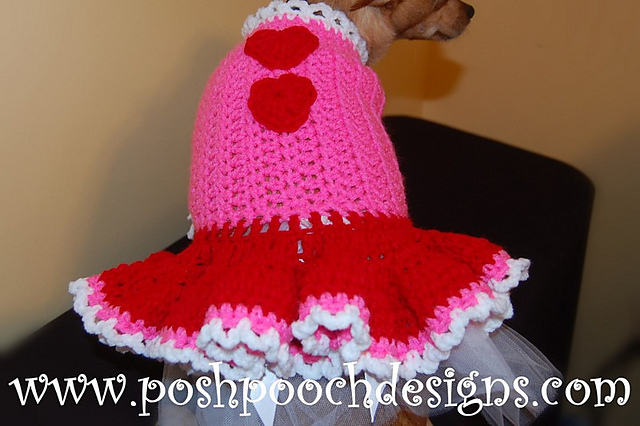 Valentine Sweater Dress for Dogs