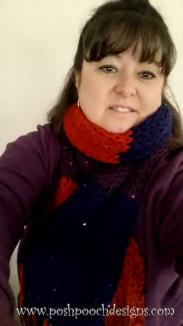Color Block Chunky Scarf