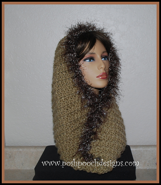 Fur Trimmed Cowl Snood