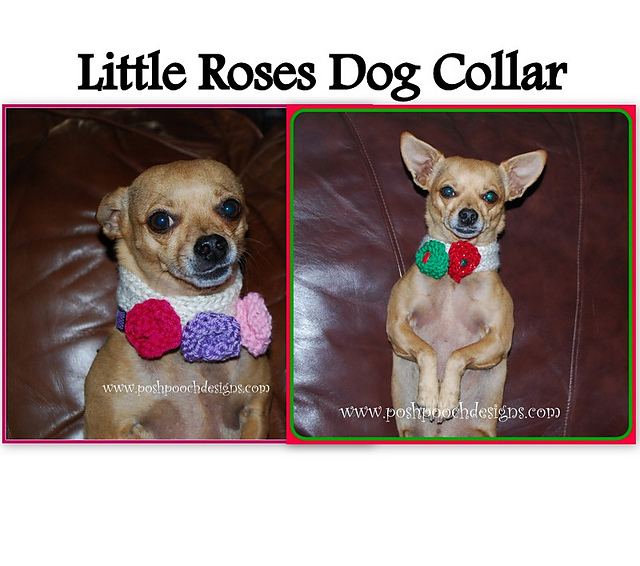 Little Roses Dog Collar