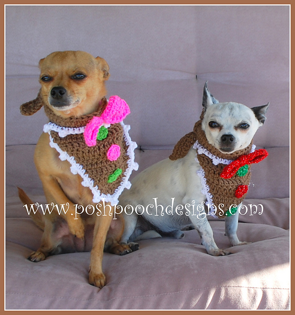 Gingerbread Dog Bandanna