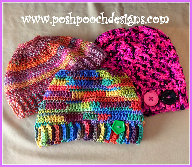Pinky Messy Bun Ponytail Beanie