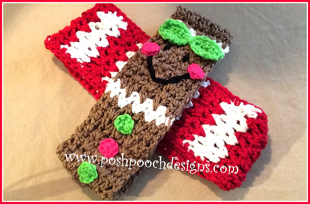 Gingerbread V Stitch Headband