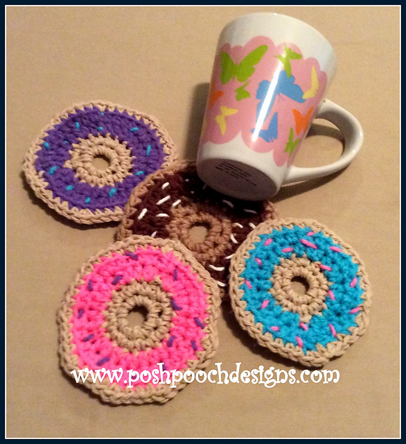 Sprinkle Donut Coasters