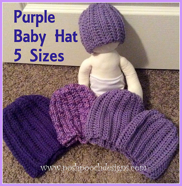 Purple Baby  Hat