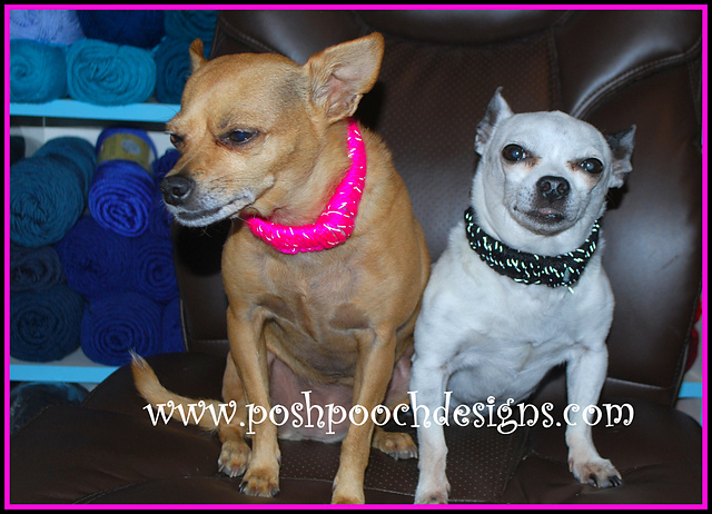 Reflective Yarn Dog collars