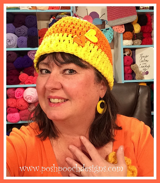Easy Candy Corn Hat