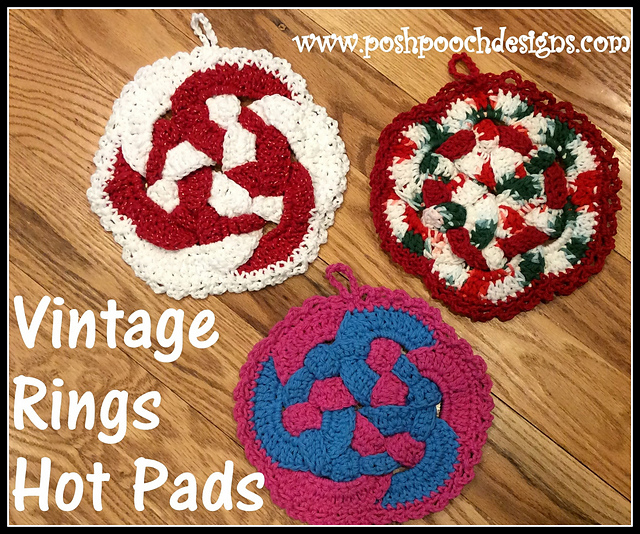 Vintage Rings Hot Pad