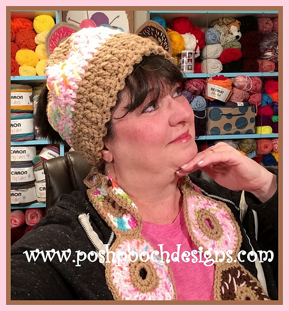 Sprinkle Donut Messy Bun Hat