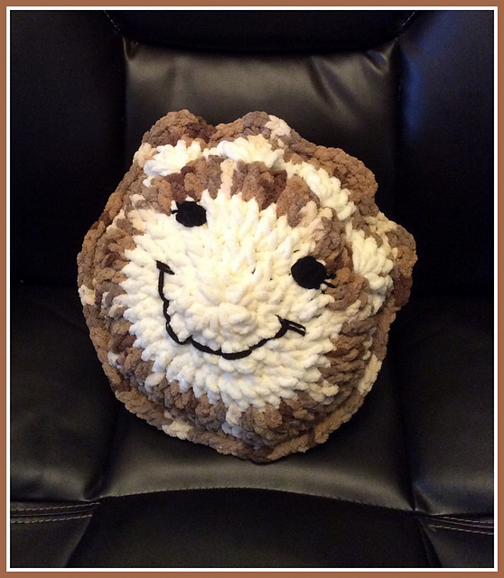 Fuzzy Paw Print Pillow