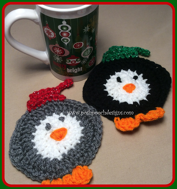 Holiday Penguin Coaster
