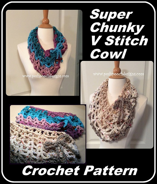 Super Chunky V Stitch Cowl