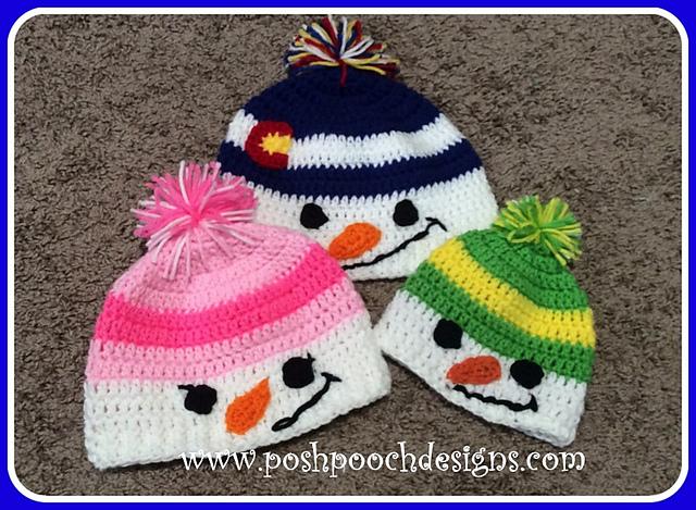 Colorado Snowman Beanie Hat