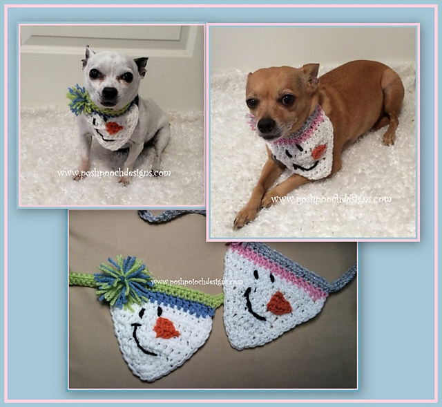 Snowman Dog Bandanna