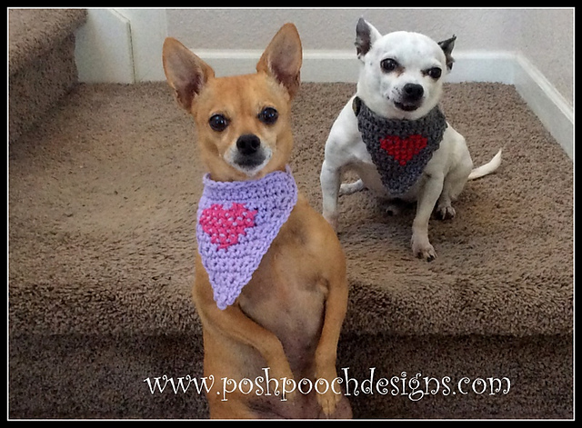 Valentine Dog Bandanna