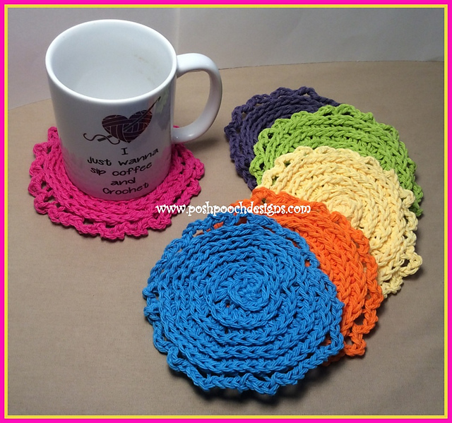 Spiral Flower Coaster