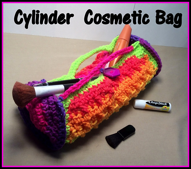 Cylinder Cosmetic Bag