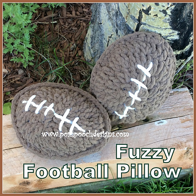 Fuzzy Football Pillow