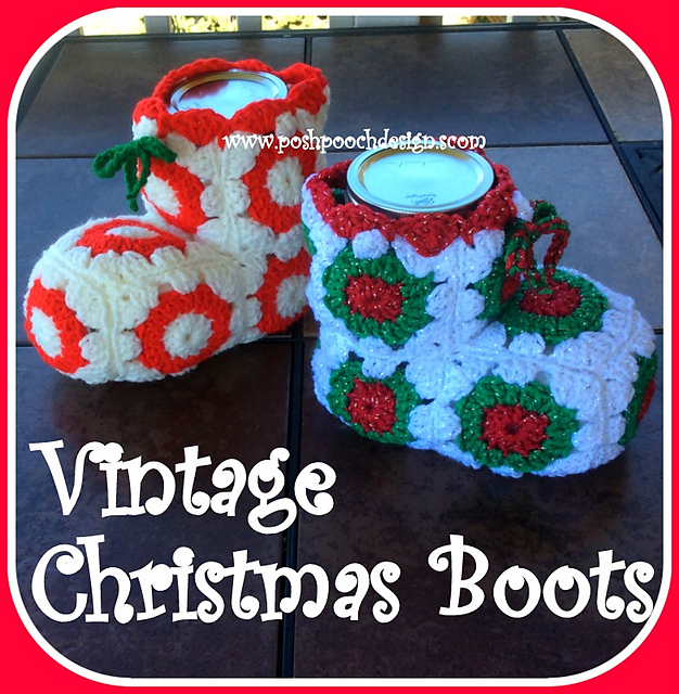 Vintage Christmas Boots