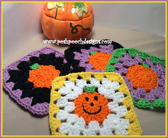 Little Pumpkin Granny Square