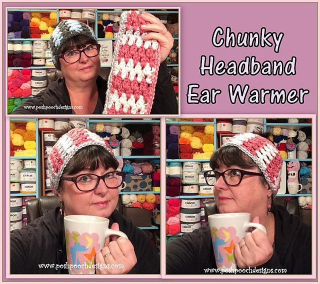 Chunky Reflective Yarn Headband