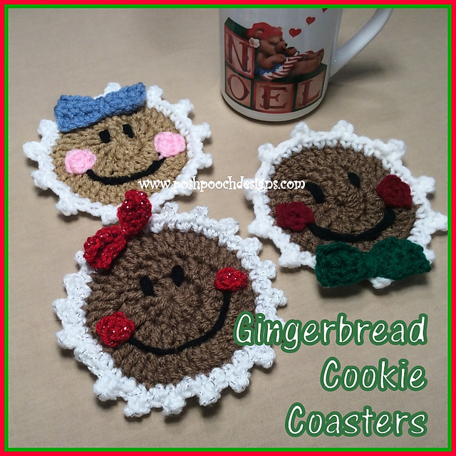 Christmas Gingerbread Coasters
