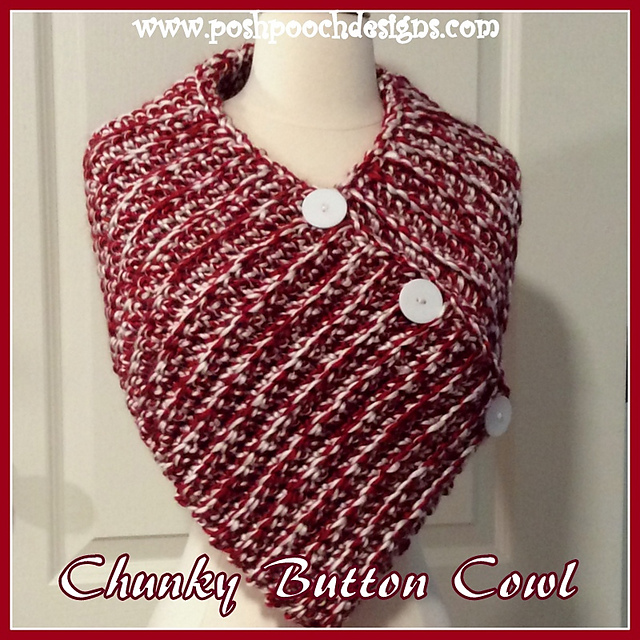 Chunky Button Cowl