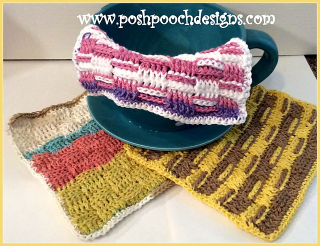 Basketweave Washcloth