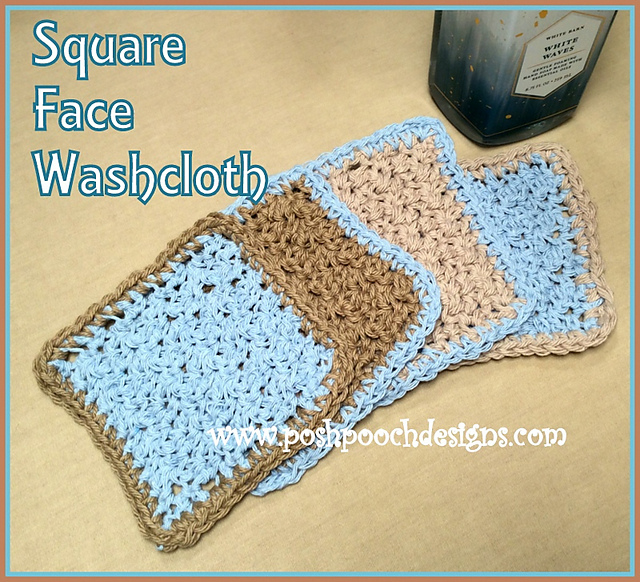 Square Face Washcloths