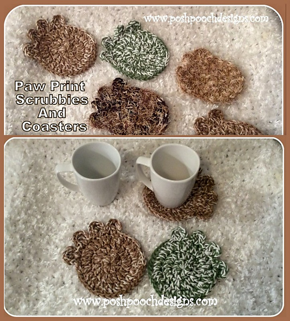 Paw Print Scrubby