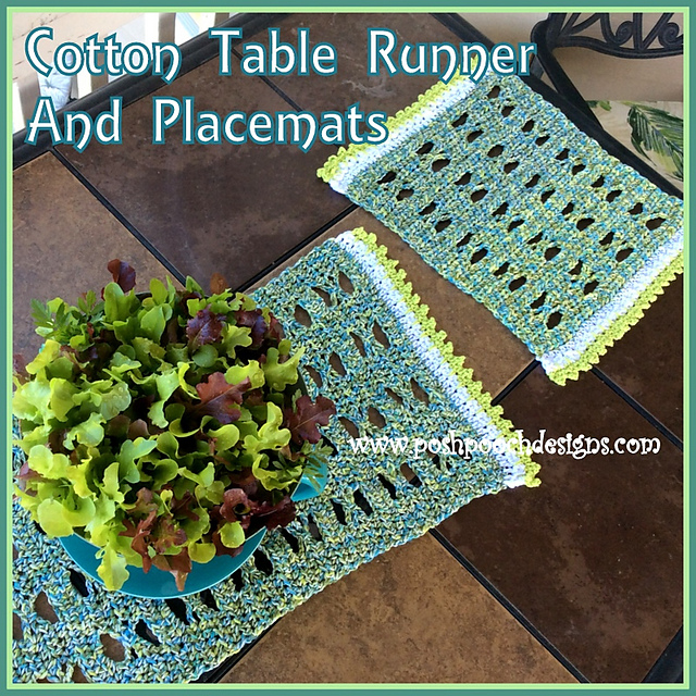 Ravelry Cotton Table Runner pattern by Sara Sach
