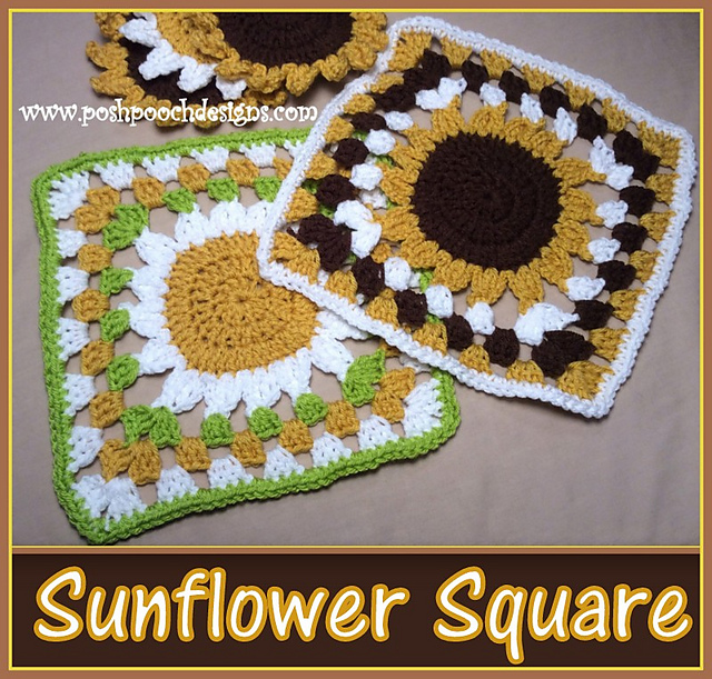 Sunflower Granny Square