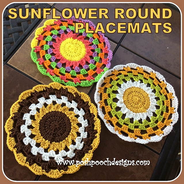 Sunflower Round Placemat