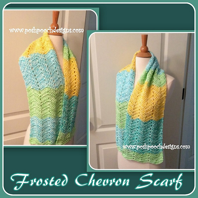 Frosted Chevron Scarf