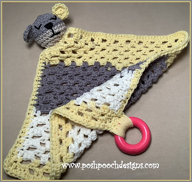 Sleepy Bear Lovey Blanket