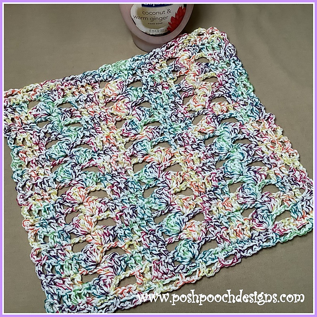 Tipsy Clusters Washcloth